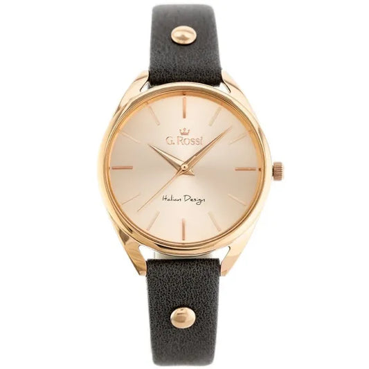 G.Rossi női karóra rosegold tok 30 mm barna bőrszíj WR30