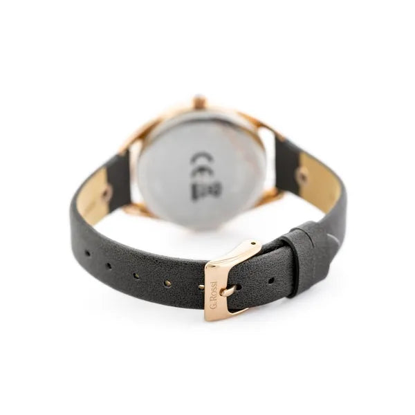 G.Rossi női karóra rosegold tok 30 mm barna bőrszíj WR30