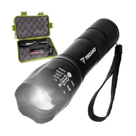 CREE T6 taktikai LED zseblámpa USB-töltés, 3 üzemmód, 300 m hatótáv
