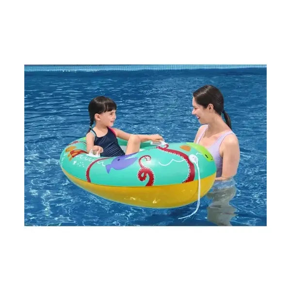 Bestway 34009 gyerek úszóponton, vinyl, 119×79 cm, fogantyúval