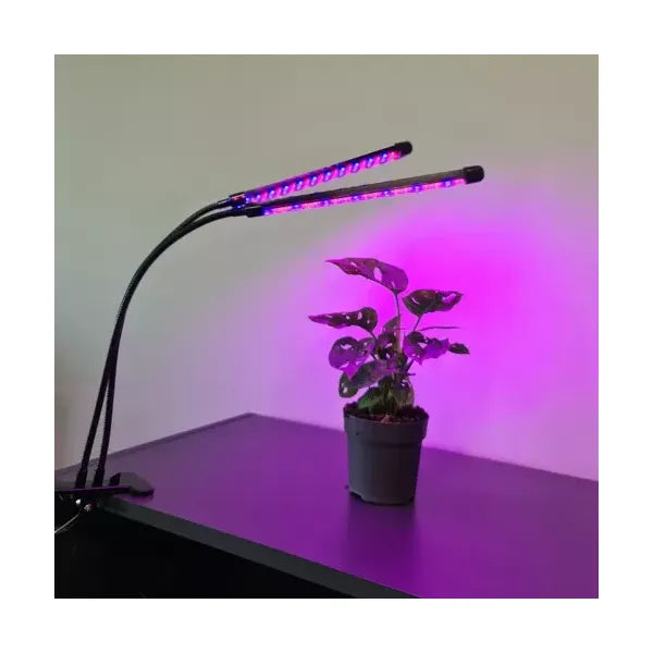 Vízálló növénynevelő LED lámpa 2 panel, 40 LED, USB, időzítő, IP54