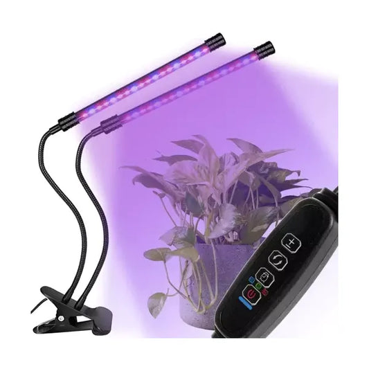 Vízálló növénynevelő LED lámpa 2 panel, 40 LED, USB, időzítő, IP54
