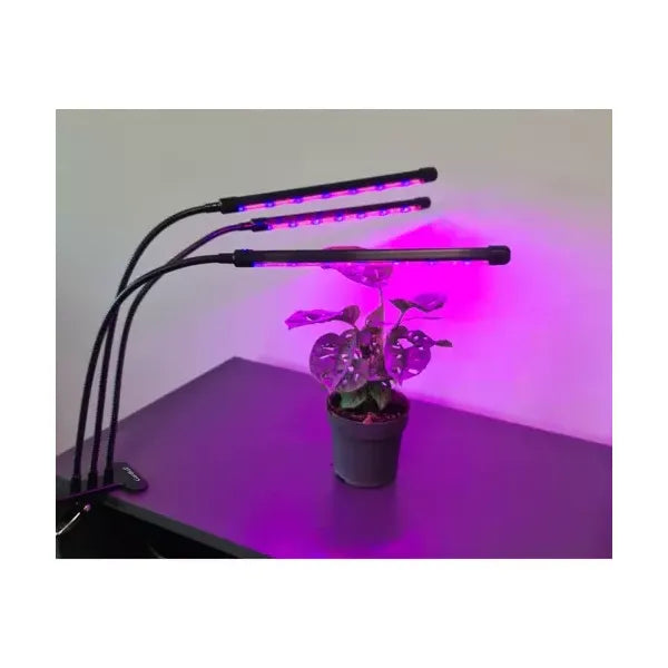 Növénynevelő LED lámpa 3 panellel, 60 LED, USB időzítő, IP54 vízálló