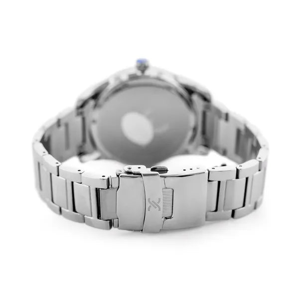 Daniel Klein férfi karóra, ezüst rozsdamentes acél, 43 mm, dátum, WR50