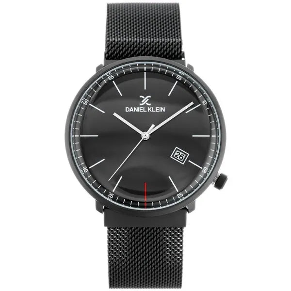 Daniel Klein férfi karóra 42 mm fekete, mágneses acélszíj, dátum