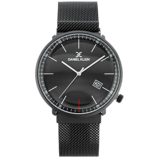 Daniel Klein férfi karóra 42 mm fekete, mágneses acélszíj, dátum