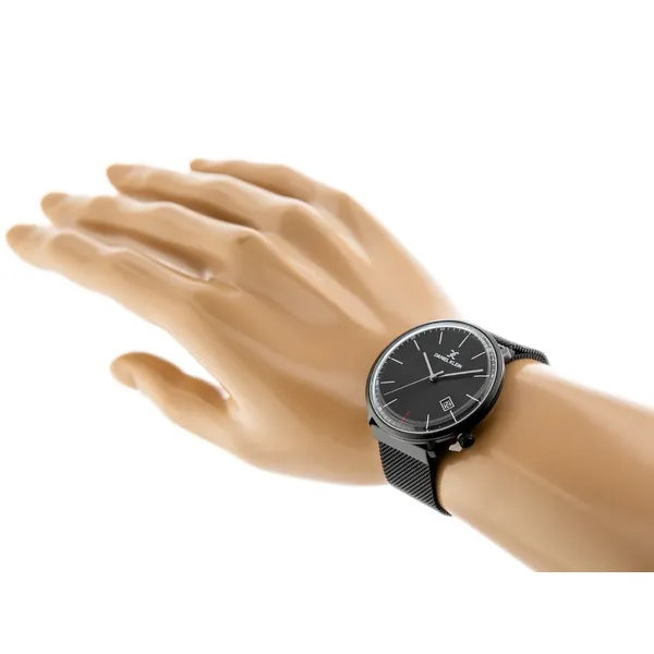Daniel Klein férfi karóra 42 mm fekete, mágneses acélszíj, dátum