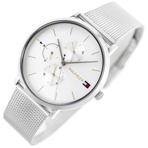 Tommy Hilfiger Jenna 38 mm női karóra, rozsdamentes acél, ezüst