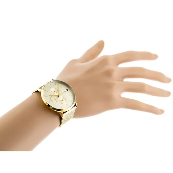 Tommy Hilfiger Jenna 1781943 női karóra, arany nemesacél, 38 mm