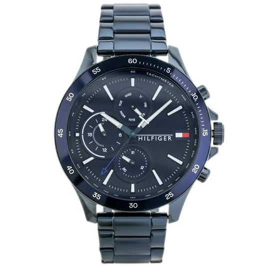 Tommy Hilfiger férfi karóra, 46 mm, acél szíj, kvarc, WR50