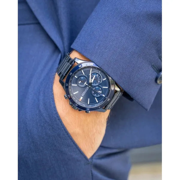 Tommy Hilfiger férfi karóra, 46 mm, acél szíj, kvarc, WR50