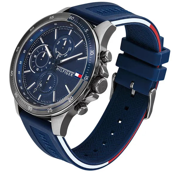 Tommy Hilfiger 1791721 férfi kvarc karóra, WR50, gumiszíj