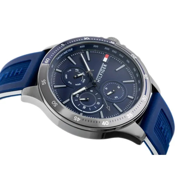 Tommy Hilfiger 1791721 férfi kvarc karóra, WR50, gumiszíj
