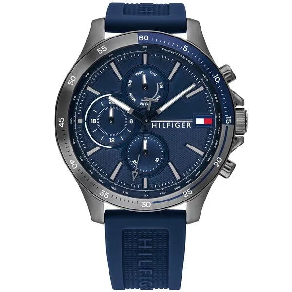Tommy Hilfiger 1791721 férfi kvarc karóra, WR50, gumiszíj