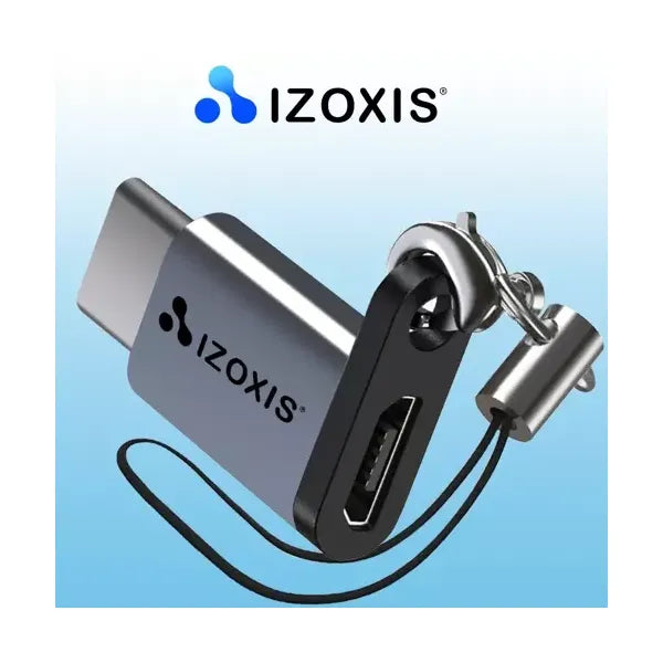 USB-C–micro USB 2.0 OTG adapter, alumínium ház, 480 Mbps, 2.1 A