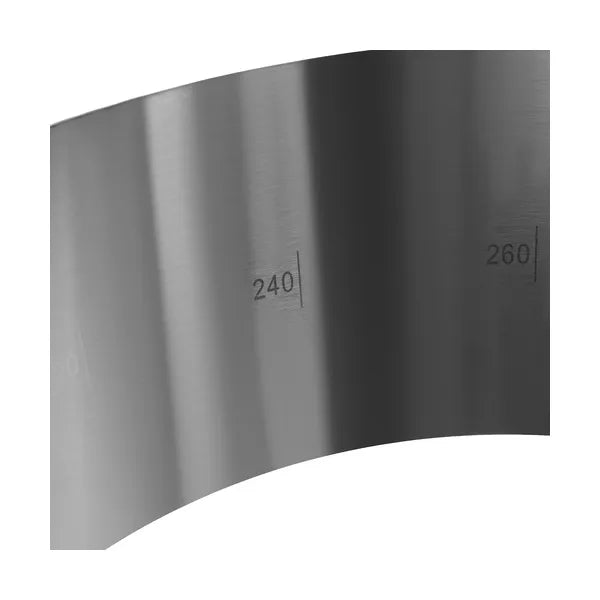 Állítható rozsdamentes tortakarika, 16-30 cm, 12 cm magas