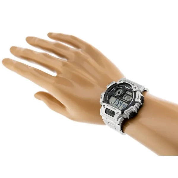Casio AE-1400WHD-1A férfi sport karóra, rozsdamentes acél, WR100, LED