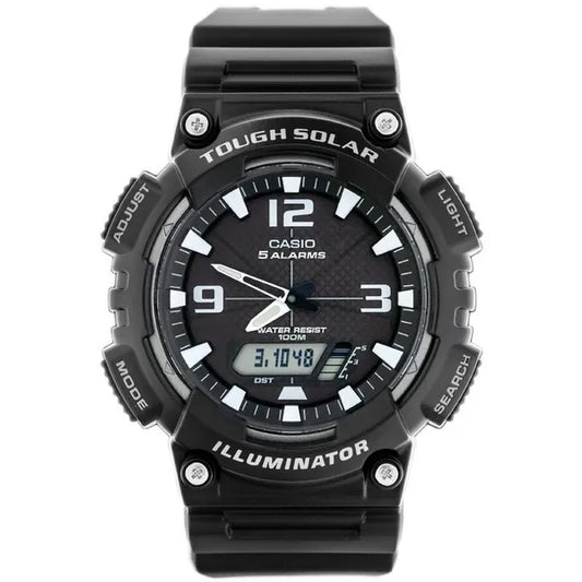 Casio AQ-S810W-1AV férfi napenergiás, WR100, analóg-digitális karóra