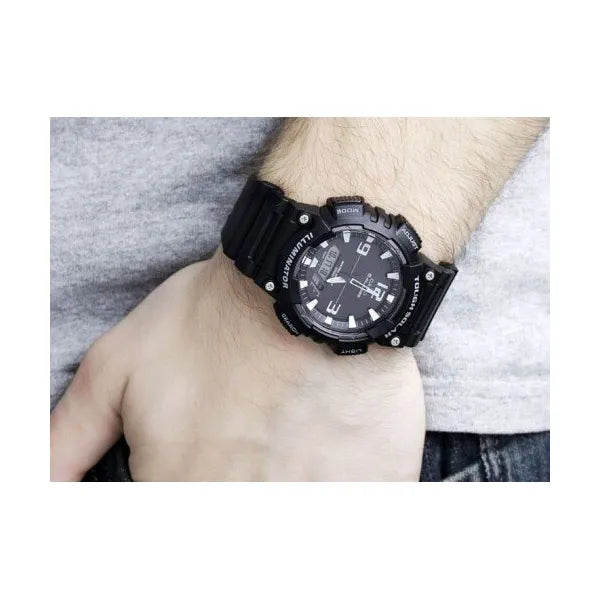 Casio AQ-S810W-1AV férfi napenergiás, WR100, analóg-digitális karóra