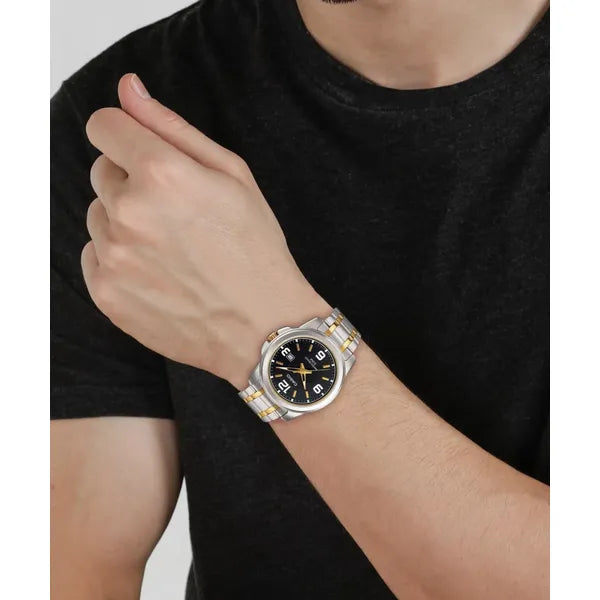 Casio MTP-1314SG-1AVDF férfi karóra, acél szíj, fekete számlap, WR50, 43 mm