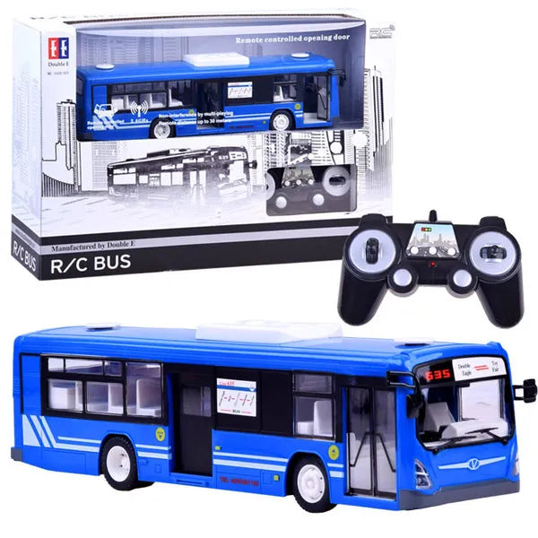 Távirányítós led busz gyerekeknek - nyitható ajtóval