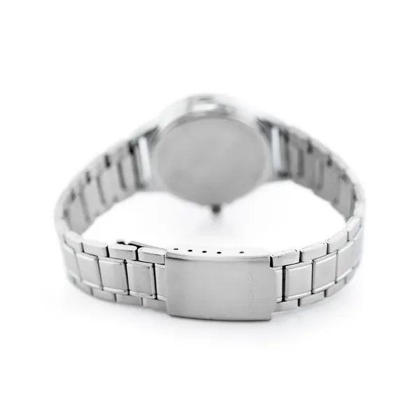 Casio LTP-V300D-1A női kvarc óra, rozsdamentes acél, fekete számlap, WR50M