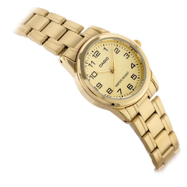 Casio női karóra LTP-V001G-9B arany nemesacél 25 mm WR30