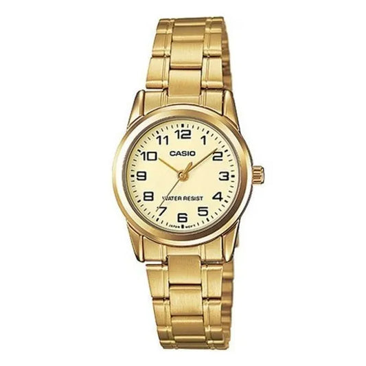 Casio női karóra LTP-V001G-9B arany nemesacél 25 mm WR30