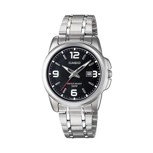 Casio női karóra LTP-1314D-1AVDF acél, fekete számlap, WR50