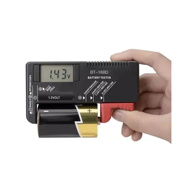 Bigstreen univerzális akkumulátor teszter LCD kijelzővel, AA-AAA-9 V