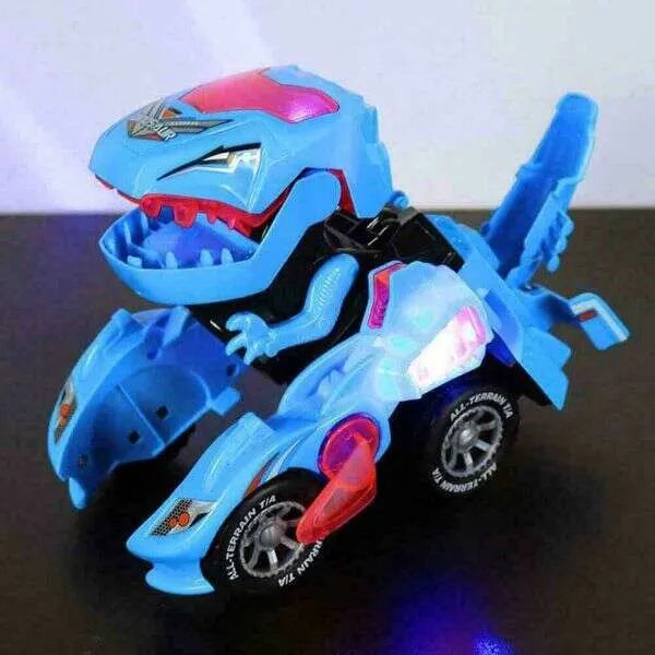 Turbodino átalakuló játékautó - piros