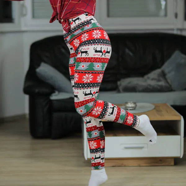Ünnepi meleg leggings - l-xl