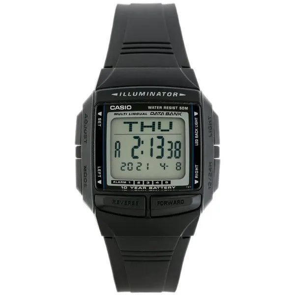 Casio Vintage DB-36-1AVCR férfi digitális karóra, fekete, WR50
