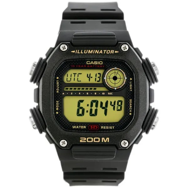 Casio DW-291H-9AVDF férfi digitális karóra, 200 m vízálló, fekete
