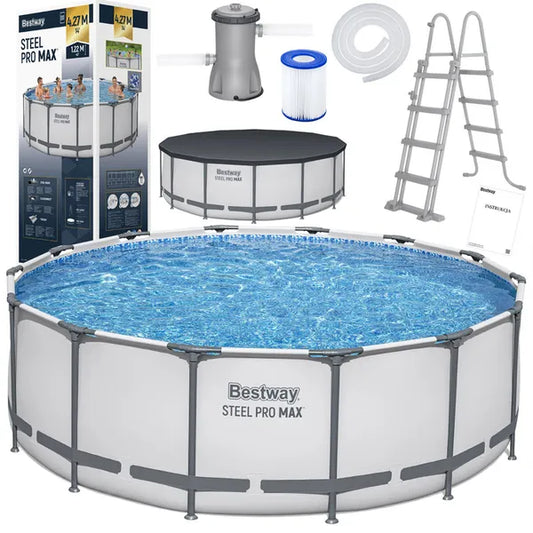 Bestway Steel Pro Max acélvázas kerti medence szett 427x122 cm 15232 l