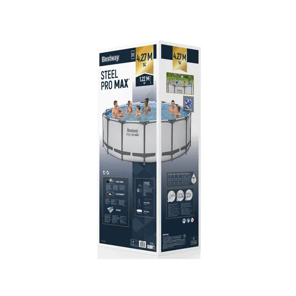 Bestway Steel Pro Max acélvázas kerti medence szett 427x122 cm 15232 l