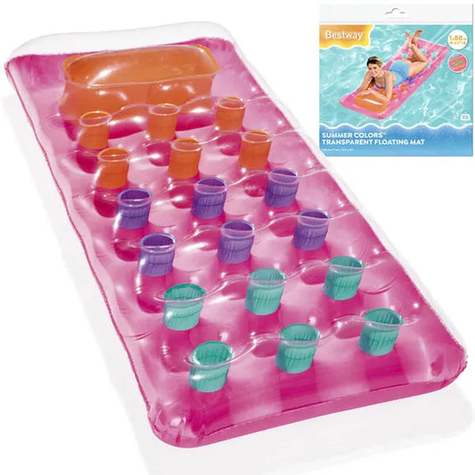 Bestway felfújható strandmatrac ablakkal, 188×71 cm, 90 kg teherbírás