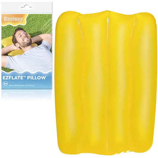 Bestway felfújható utazó párna, sárga, 38×25 cm