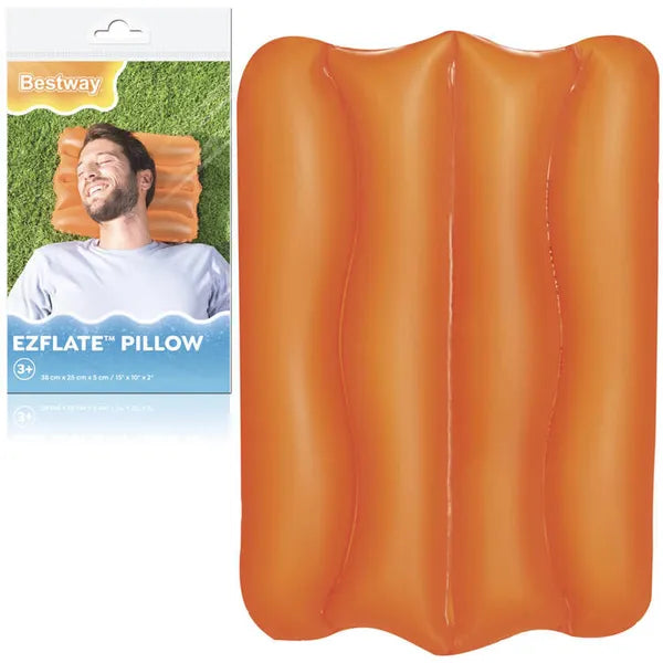 Bestway felfújható narancssárga párna 38×25 cm strandhoz