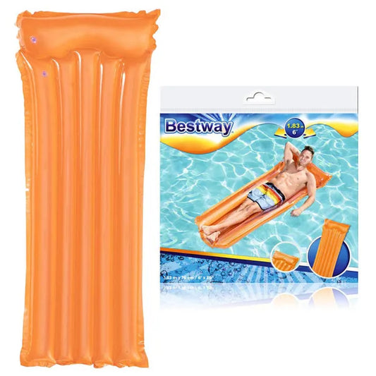 Bestway felfújható strandmatrac, 183×76 cm, narancs, 90 kg