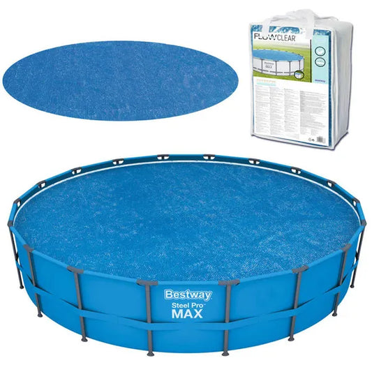 Bestway 58173 napelemes medencetakaró fólia, kerek 5,49 m