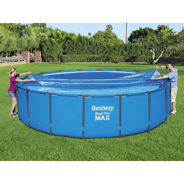 Bestway 58173 napelemes medencetakaró fólia, kerek 5,49 m