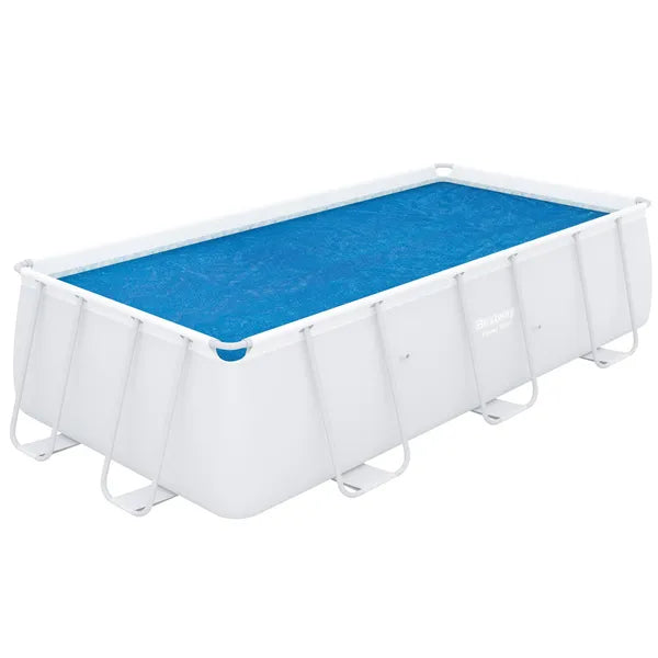 Bestway téglalap napenergia medencetakaró 404x201 cm légcellás