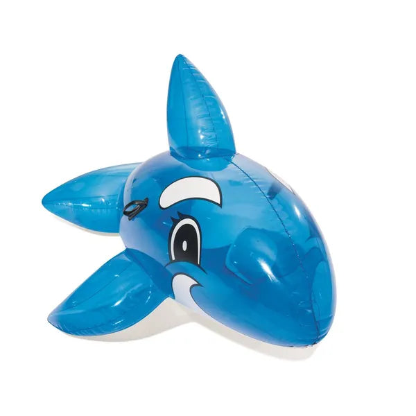 Bestway felfújható kék delfin lovagló 157 cm, fogantyúkkal, 3+