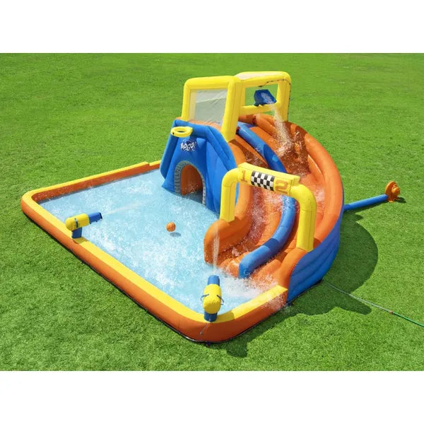 Bestway felfújható vízipark 551x502x265 cm, dupla csúszda, ágyú, medence