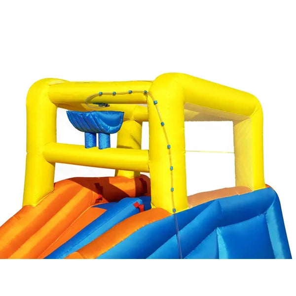 Bestway felfújható vízipark 551x502x265 cm, dupla csúszda, ágyú, medence