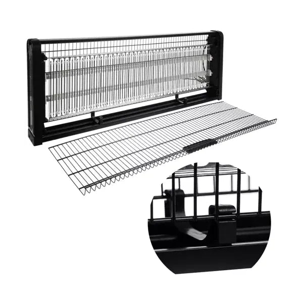 UVA UV rovarcsapda lámpa, 40W, 30–40 m², falra/hurokra/láncra szerelhető