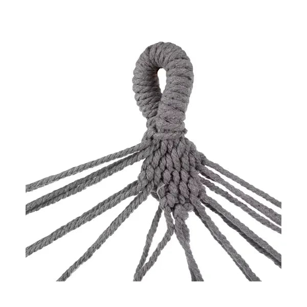 Szürke kerti függőágy fa kerettel, 200×100 cm, 200 kg teherbírás