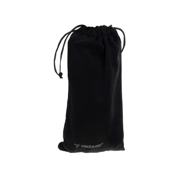 Uniszex polarizált UV400 napszemüveg, polikarbonát, fekete/kék, 15x14,5x5 cm