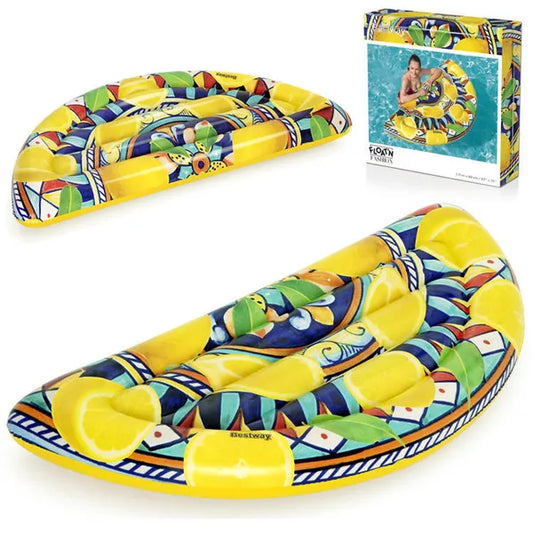 Bestway Sicily citrom alakú felfújható matrac, 171×89 cm, 90 kg